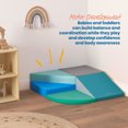 thumbnail image 3 of ECR4Kids SoftZone Junior Tiny Twisting Foam Corner Climber, Mini-Sized Playset - Contemporary, 3 of 6