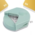 thumbnail image 1 of 2pcs Green Paper Punch, Corner Punch for Rounded Corners, Round Corner Punch, Plastic Machine Paper Cutter, for DIY Projects, Scrapbooking, 1 of 5