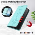 thumbnail image 5 of Leather For Google Pixel 10 / Pixel 10 Pro, RFID Blocking Protection, Playful Cats Embossed Flip Wallet Leather Case With Card Holder Magnetic Closure  Phone Cases Cover,Green,For Pixel 10 / 10 Pro, 5 of 7