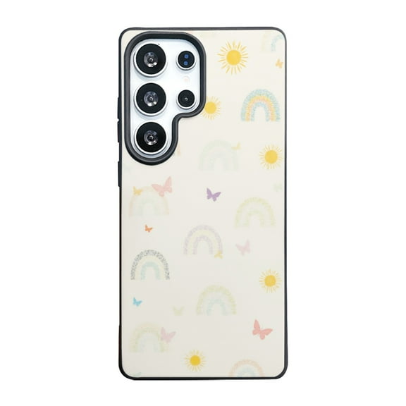 SKLYDDI Multicolor Cheerful Illustrative for Galaxy S25 Ultra Case - Pastel Pattern, TPU, Flexible, Cute Aesthetic