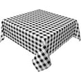 thumbnail image 1 of Square Tablecloth 60 x 60 Inch, White Black Buffalo Check Plaid Square Tablecloth Waterproof Table Covers Farmhouse Tablecloth for Daily Use Kitchen Dining Party Wedding, 1 of 1