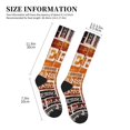 thumbnail image 2 of Picia Hand Drawn Vintage Coffee Printed Sports Compression Socks - 15-20mmHg Graduated Compression, High-Performance Soft and Breathable Socks for Men and Women, 2 of 5