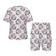 thumbnail image 1 of Balery Poodle Dog Conjunto de Pijama Infantil de Manga Corta con Estampado – Ropa de Dormir de Algodón Suave-3X-Large, 1 of 6