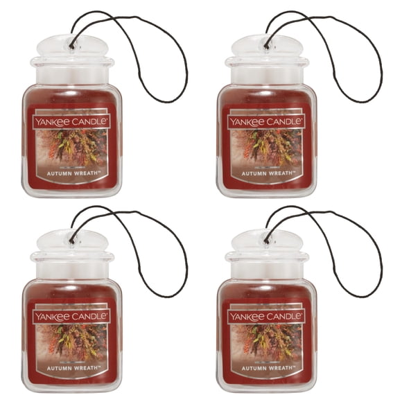 Yankee Candle Car Jar Ultimate, Corona de Otoño, 27 g (Paquete de 4)