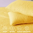 thumbnail image 6 of Whale Flotilla 3-Piece Queen Size Quilt Set for All Season, Classic Geometric Pattern Bedding Set with 2 Pillow Shams, Soft and Lightweight, Yellow, 6 of 9