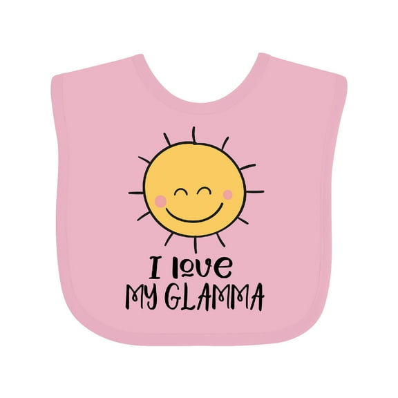Inktastic Sunshine I Love My Glamma Boys or Girls Baby Bib