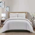 thumbnail image 4 of Vasey 2 or 3 Piece Duvet Cover Set Contemporary Solid White With Dot Striped, 4 of 10