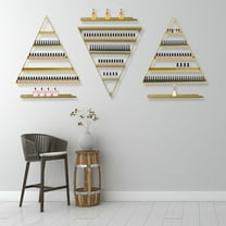 Wall-mounted 5-tier Salon Nail Polish Display Rack Cosmetics Display Shelves NEW
