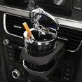thumbnail image 1 of Cenicero de coche chapado en aleación Mini cenicero de cigarro multifunción desmontable para coche, 1 of 2