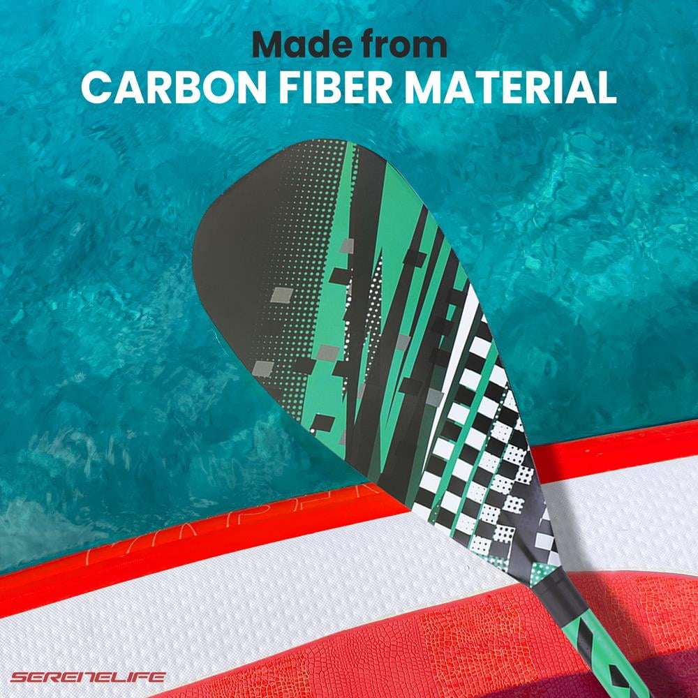 SereneLife Stand Up Paddle-Board Adjustable Paddle - Adjustable Water Paddle Oar for SLSUPB105 Free-Flow Inflatable SUP Stand Up Water Paddle-Board -