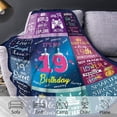 thumbnail image 3 of LHSHID 20th Birthday Gifts for Girls 20 Year Old Girl Birthday Gift Soft Blanket for Couch Bed 20th Birthday Decorations for Girls Best Teenage Girl Gifts for 20 Year Old Girls 60x80in, 3 of 6