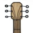 thumbnail image 5 of DecMode Brown Wooden Guitar Wall Decor, 5 of 8