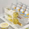 thumbnail image 3 of Jinsinto Bottle Rack (Set of 4) - Plastic Stackable Wine Rack for 1 Bottle of Wine or Other Drink - Clear, 3 of 5