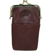 Size one size Women's Leather Framed Cigarette Case Wallet with Floral Emboss