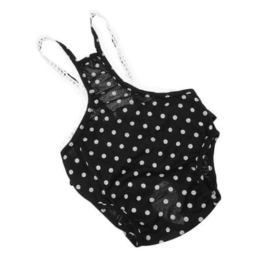 GOOHOCHY  Pet Sanitary Panties Washable Pee Pads for Dogs Nappies Diapers Male Medium Girl Child Black
