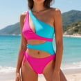 thumbnail image 6 of felwors Sexy One Piece Swimsuit for Women,Cut Out Keyhole High Cut Cheeky Monokini,Pool Party Beach Wear Vacation (Hot Pink, XXL), 6 of 9