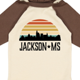 thumbnail image 4 of Inktastic Jackson Mississippi Skyline Retro Boys or Girls Long Sleeve Baby Bodysuit, 4 of 5