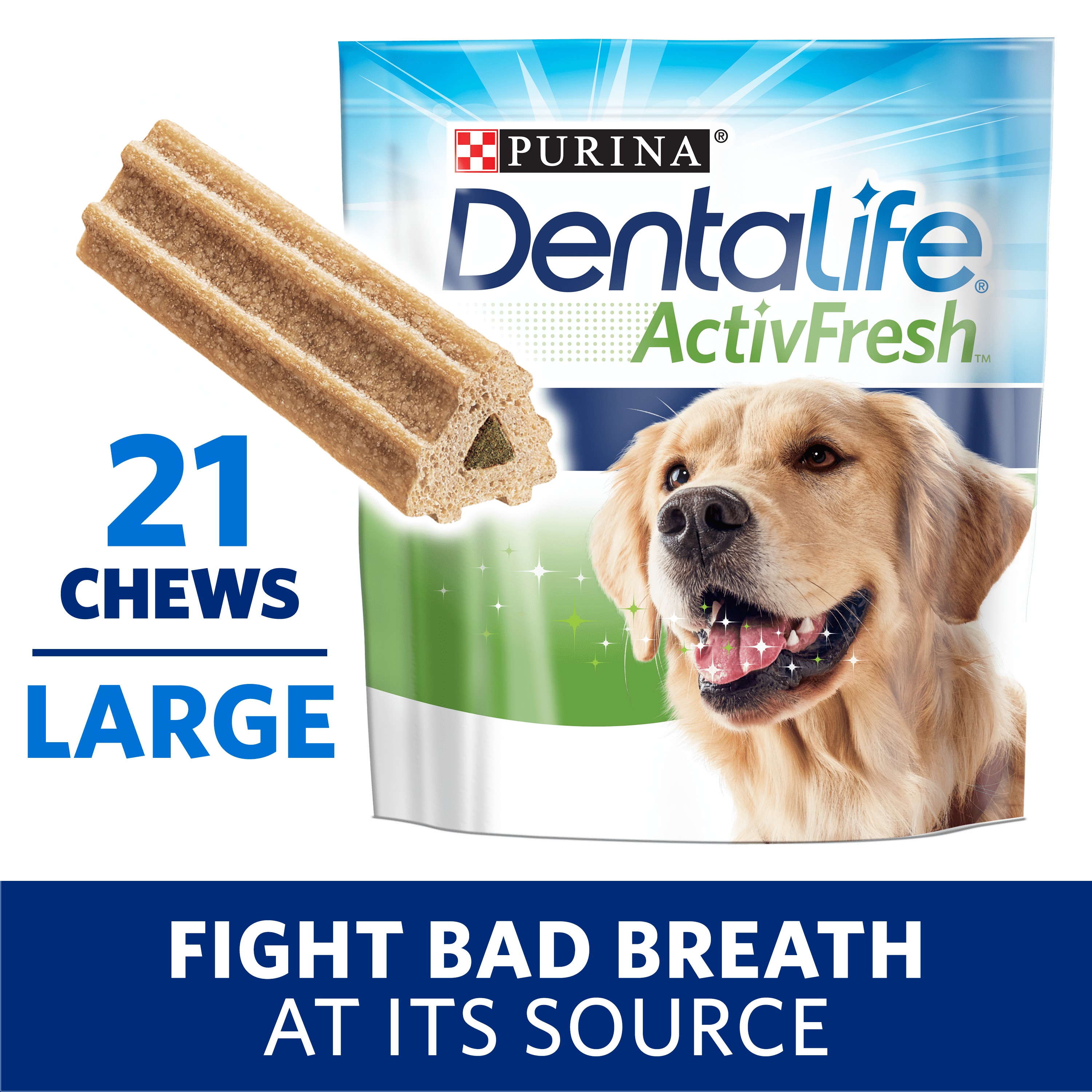 Purina DentaLife Large Breed Dog Dental Chews, ActivFresh Daily Oral