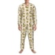 thumbnail image 3 of Fotbe Frogs Pijama de Hombre con Estampado de Manga Larga, Conjunto de 2 Piezas, Ropa de Dormir Suave y Cómoda con Bolsillos-X-Large, 3 of 7