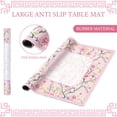 thumbnail image 3 of Tapete de juego Sonwyoung Chinoiserie Mahjong, 80 x 80 cm, color rosa y blanco, 3 of 7