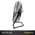 thumbnail image 2 of Remington Ventilador de piso de alta velocidad, unidad de enfriamiento portátil de 3 velocidades, flujo de aire de metal resistente para grandes tiendas, garajes y almacenes, 20 pulgadas, negro, 2 of 5