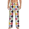 thumbnail image 2 of Lsque Polka Dot Print Men's Pajama Pants, Lounge Pant - Comfortable Home Wear,Elastic Waistband, Stylish Design-XX-Large, 2 of 9