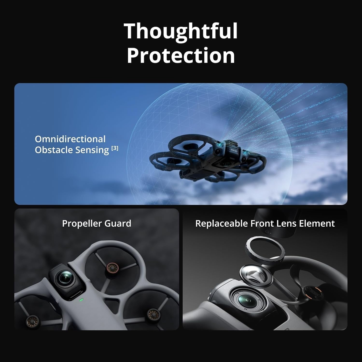 DJI Avata 360 (RC 2), 360° Drone With 1-Inch 8K 360° Imaging for FPV & Aerial Filming, Includes RC 2 With a Built-In Screen for Precise Control, 1 year NYC Care