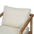thumbnail image 5 of Christopher Knight Home Classic Outdoor Lounge Chairs with Cushions, Solid Wood Frame, Beige, Set of 2, 5 of 8