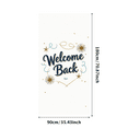 thumbnail image 1 of Welcome Back Banner Decorative Stars Twirls Design Celebratory Backdrop Perfect Party Supplies Reception Decorations Office Events Photography Props, 1 of 4