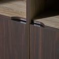 thumbnail image 6 of GDF Studio Provence 2-Shelf Faux Wood Cabinet, Walnut, 6 of 8