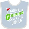 thumbnail image 3 of Inktastic Going Golfing with My Uncle Kids Golf Boys or Girls Baby Bib, 3 of 4