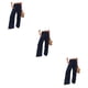 thumbnail image 2 of Pantalones Mujer Sonducket Verano Primavera color sólido Largo Suelto Elástico oscuro, 2 of 6
