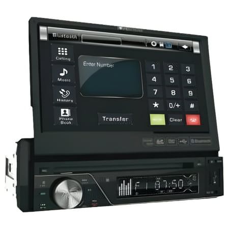 Soundstream - In-Dash CD/DVD/DM Receiver - Built-in Bluetooth with Detachable Faceplate - Black