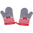 thumbnail image 1 of Guantes para horno, guantes para agarraderas, guantes para hornear agarraderas, adecuados para cocinar, hornear, asar a la parrilla, agarraderas, 1 par, regalo para mujeres y chef Xemadio LN-2191-4, 1 of 7