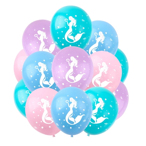 Globos de látex con diseño de sirenas, 40 unidades, para fiestas, bodas y fiestas