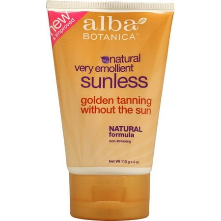 Alba Botanica Very Emollient Sunless Tanner, 4.0 OZ