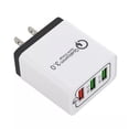 thumbnail image 1 of Cargador para Celular ChargePlus 3 Puertos USB 100-240V 50-60Hz Max. 5V 2.1A Blanco Negro., 1 of 1