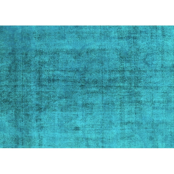 Ahgly Company Machine Washable Indoor Rectangle Persian Turquoise Blue Bohemian Area Rugs, 2' x 3'