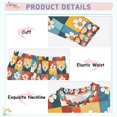 thumbnail image 3 of FORMRS Long Sleeve Top and Pants Pajama Set for Niños 2-Piece Sleepwear, Sizes 18M-8Y, Yellow Checkered Daisy, 3 of 6