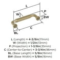 thumbnail image 5 of Amerock Collet 3-3/4 inch (96mm) Center-to-Center Golden Champagne Cabinet Pull, 5 of 5