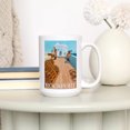 thumbnail image 4 of 15 fl oz Ceramic Mug, Rockport, Massachusetts, Lobster Fishing, Dishwasher & Microwave Safe, 4 of 5
