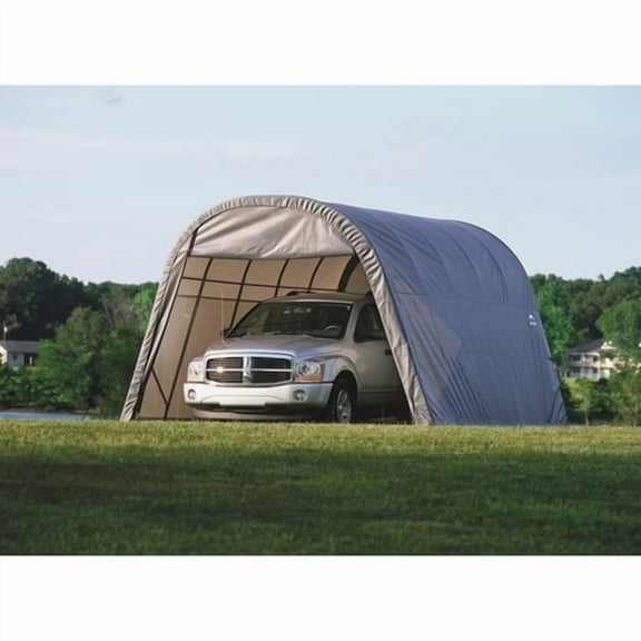 ShelterLogic 73332 13x20x10 Round Style Shelter- Grey Cover