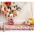 thumbnail image 2 of Red de esquina para hamacas con almacenamiento de animales de peluche, color rosa, 2 of 6