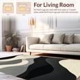 thumbnail image 2 of ODIKA 4' x 6' Machine Washable Non-Slip Area Rug, Abstract Wave High Traffic Rug, Gray, 124420, 2 of 7