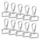 thumbnail image 1 of Ganchos de Garra de Langosta Uxcell [10pcs] - Ganchos de Disparo Giratorios de Aleación de Zinc para Hacer Llaveros y Manualidades de Bricolaje - [Blanco Plateado - 2x1.4IN], 1 of 6