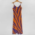 thumbnail image 5 of Purple And Orange Tailgate Swag Claw Marks Sleeveless Dress Loose Women's Dress Dresses Luxury Evening Dresses, 5 of 9