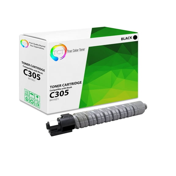 TCT C305 Black Toner Cartridge - Premium Compatible Replacement for Ricoh Aficio C305 841621 Black