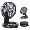 thumbnail image 1 of Ventilador portátil RUNTOP recargable con luz LED y gancho de 7 pulgadas, 1 of 3