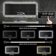 thumbnail image 3 of Anti-fog Smart Bath Mirror with Backlight Touch Control Switch Led Lighting Brightness Dimmable Fogless Bathroom Wall Mirrors My Lux Decor Round, 3 of 6
