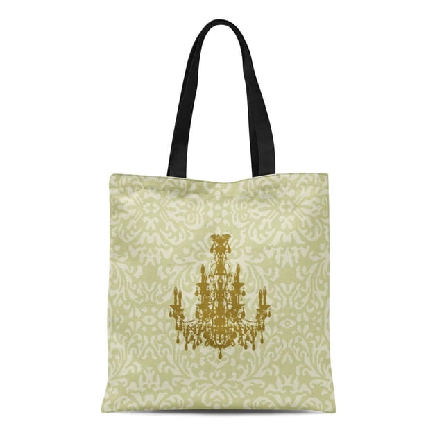 POGLIP Sac Fourre-Tout en Toile Mariage Coco Lustre Taille Fête d'Anniversaire Vintage Rétro Réutilisable Sac à Main Épaule Courses